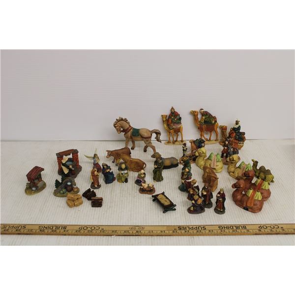 (30) Assorted Nativity Figurines