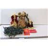 Image 1 : (3) Angel Tree Toppers, Multi-colored Light Strand, Replacement Bulbs