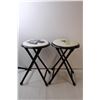 Image 2 : (2) Hockey Stools (Toronto, Dallas) (Worn)