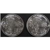 Image 1 : (2) 1 OZ .999 SILVER BUFFALO DESIGN ROUNDS