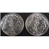 Image 2 : (2) 1 OZ .999 SILVER BUFFALO DESIGN ROUNDS