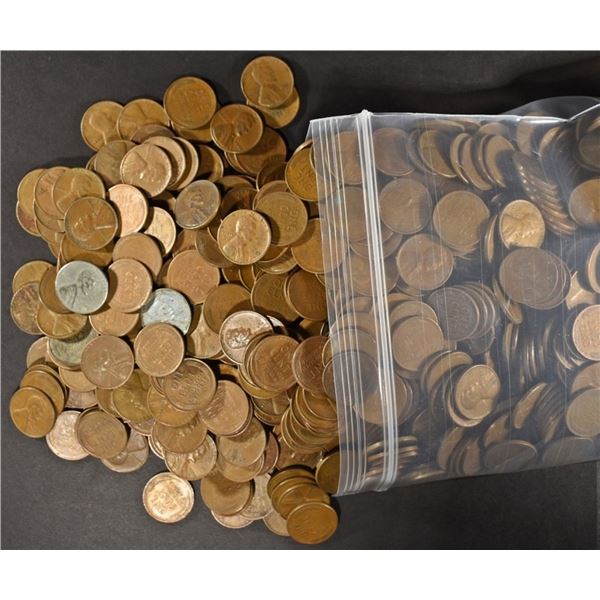(1000) MIXED DATES WHEAT CENTS