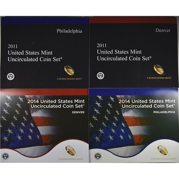 2011 & 2014 US MINT SETS