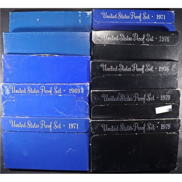 (2) 1968-69, (2) 71, (2) 76, (2) 79 US PROOF SETS