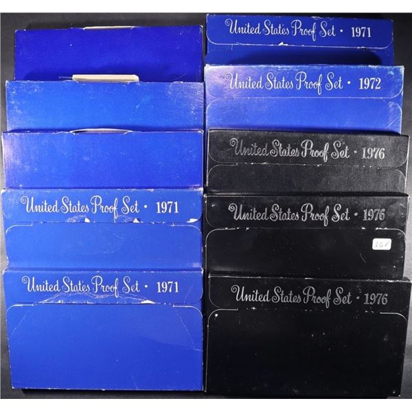 (3) 1968, (3) 71, (1) 72, (3) 76 US PROOF SETS