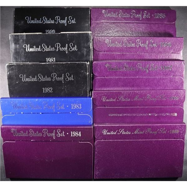 1980-1989 US PROOF SETS