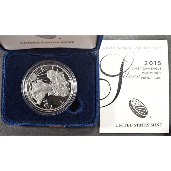 2015 PROOF AMERICAN SILVER EAGLE OGP