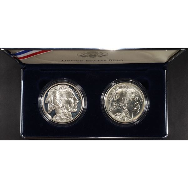 2001-D BUFFALO COMM UNC/PR DOLLAR 2-COIN SET