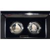 Image 2 : 2000-P LEIF ERICSON COMM PR SILVER $1 2-COIN SET