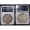 Image 2 : 2003 MS63 & 2004 MS65 AMER SILVER EAGLE NGC