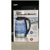 Image 1 : HAMILTON BEACH 1.7L GLASS KETTLE - RETAIL $39