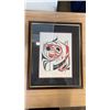Image 2 : SIGNED NATIVE PRINT, NATIVE CARVINGS, AND NATIVE JEWELLERY