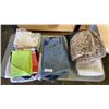 Image 1 : LOT OF ASSORTED BALNKETS, SHEEP SKIN, SHEET SETS, CURTAINS, ETC