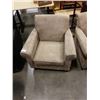 Image 2 : 2 BROWN MICROFIBER ARM CHAIRS