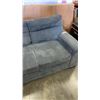 Image 2 : 2PC GREY FABRIC PULL OUT SOFA