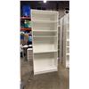 Image 1 : IKEA SINGLE DOOR CABINET, 39 INCH X 93 INCH TALL WITH 2 WHITE DOORS AND SHELVES