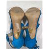 Image 4 : Size 7 Womens Le Chateau Beautiful Blue Strappy Stilettos