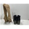 Image 2 : Wild Diva Suede Boots Womens Size 7 And Olivia Miller Faux Leather Boots Womens Size 7