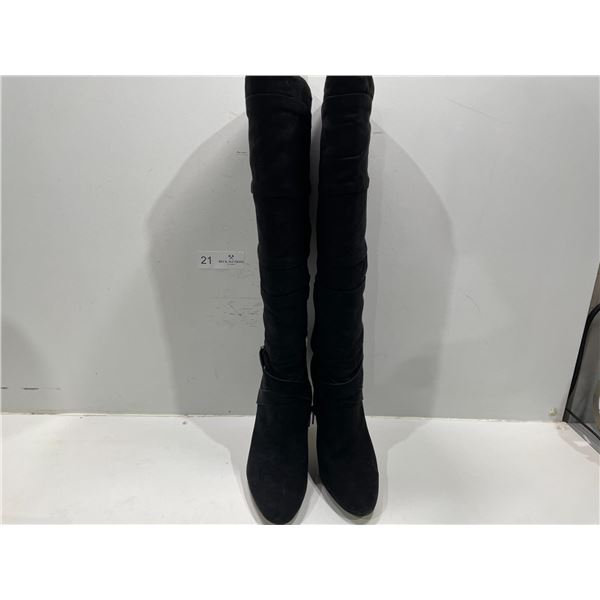 Knee High Guess Suede Boots - Beck Auctions Inc.