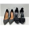 Image 1 : Luxe Classic Faux Snake Heels And Just Fab Night Out Heels With Rinestone Accents Both Women 7.5