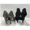Image 2 : Luxe Classic Faux Snake Heels And Just Fab Night Out Heels With Rinestone Accents Both Women 7.5