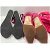 Image 3 : Skechers Wedge Sandal And Boots 2 Shoes Hot Pink Ruffle Boots Both Womens 7
