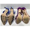 Image 3 : Kayleen Purple Suede Strappy Heels And Nine West Blue Suede Heels With Clear Accents Both Womens 7