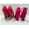 Image 4 : Just Fab Pink Stilletos And Bamboo Pink Suede Spring Heels