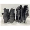 Image 3 : Dpn Collection Knew High Boots With Zipper Accents And Stephania Belted Booties Both Womens 7