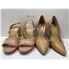 Image 1 : Just Fab Nude Stilletos And Micheal Kors Chunky Gold Heels Both Womens Size 7