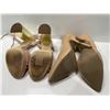 Image 5 : Just Fab Nude Stilletos And Micheal Kors Chunky Gold Heels Both Womens Size 7