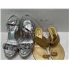 Image 1 : Micheal Kors Bougie Boho Style Wedges And Metro Godlen Sandals Both Womens 7