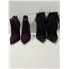 Image 1 : Jessica Simpson Feather Booties And Brand New Izabella Rue Purple Suede Booties Both Womens 7