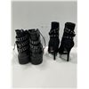 Image 2 : La Chataeu Rhinestoned Ankle Boots And Madden Girl Combat Boots Both Womens 7.5