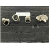 Image 2 : Collection Of 5 Sparkly Costume Rings Range From Size 6-7