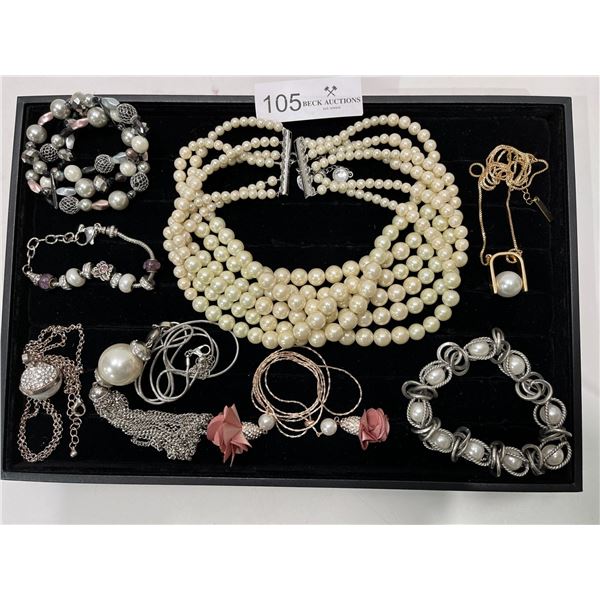 Assortment Of Vintage Pearl Theme Jewelry