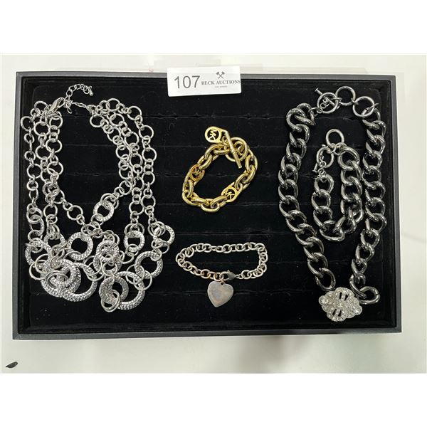 Assortment Of Heavy Chain Costume Jewelry