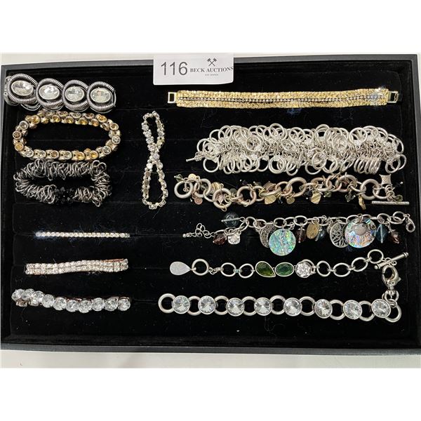 Large Assortment Of Costume Bracelets