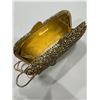 Image 2 : LuxMob Crystal Classic Clutch In Gold