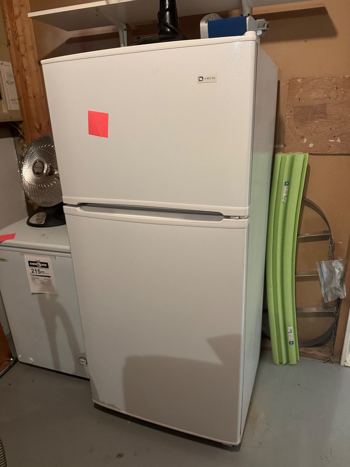 Maytag fridge 28"x28"x 61.5 tall