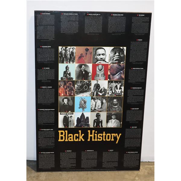 24" x 36" BLACK HISTORY POSTER ON BOARD