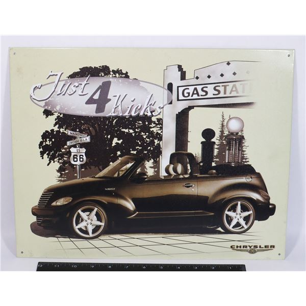 PT CRUISER 16  X 12.5  METAL WALL ART