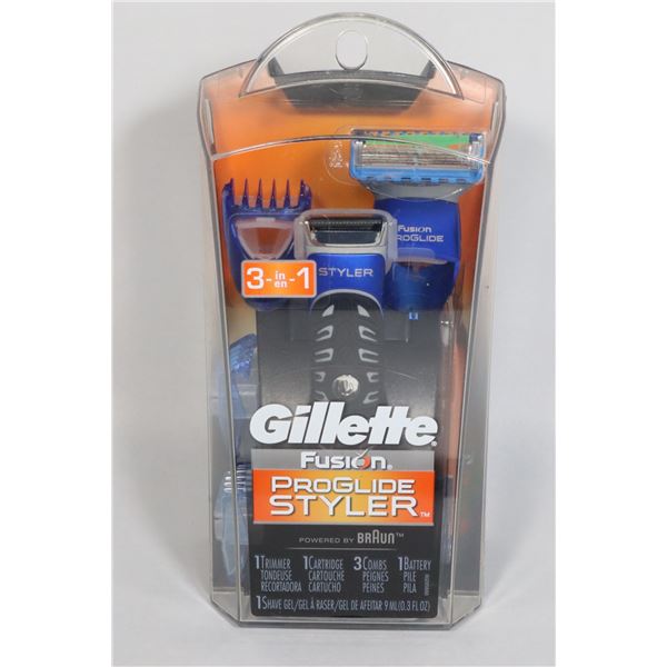 NEW 3 IN 1 GILLETTE FUSION PROGLIDE STYLER