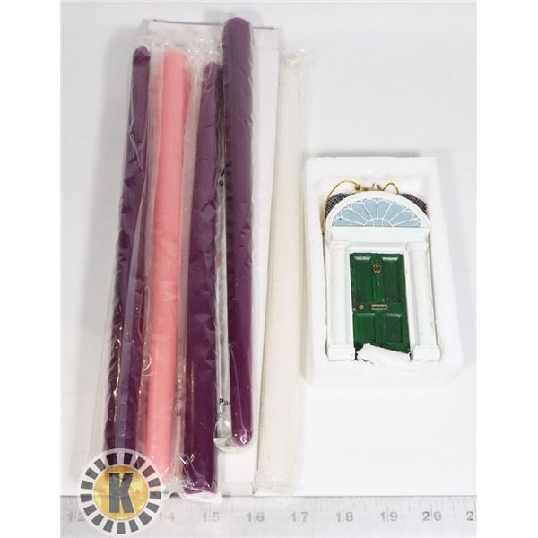 PACK OF FIVE 12" TAPER CANDLES SOLD WITH