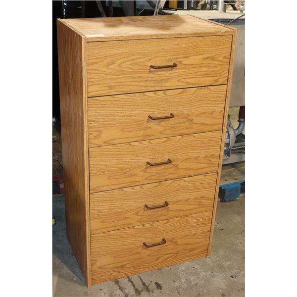 ESTATE 5 DRAWER WOOD LOOK DRESSER