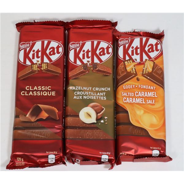 3 120G KIT-KAT BARS 3 DIFFERENT FLAVOURS