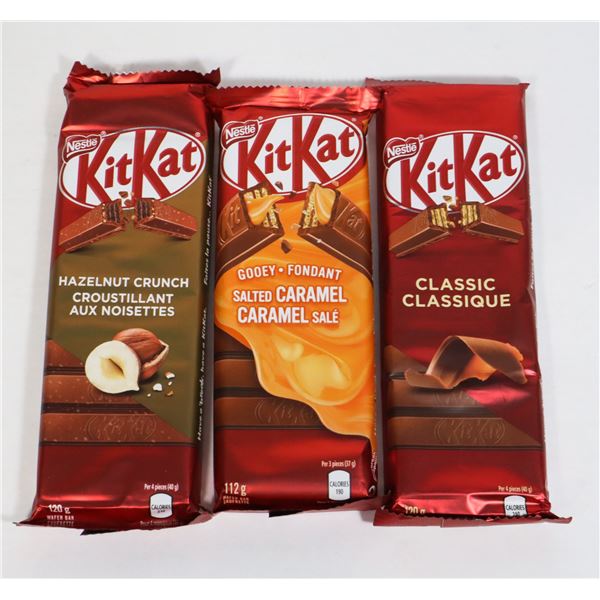 3 120G KIT-KAT BARS 3 DIFFERENT FLAVOURS