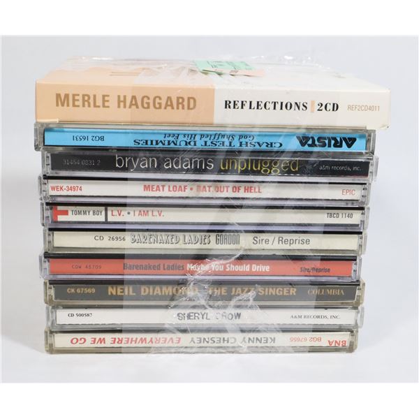 LOT OF 10 CDS MERLE HAGGARD (2 DISC SET),