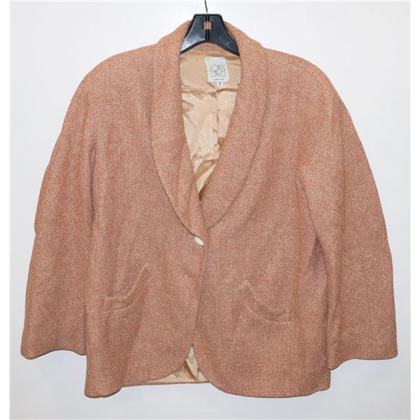 ESTATE JOAN & DAVID PINK BLAZER NEEDS DRY CLEANING