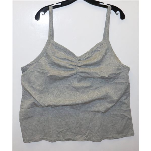 NEW GREY THIN STRAP TANK TOP